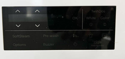Miele  WXF660WCS 24 Inch Front Load Smart Washer with 2.26 Cu. Ft. Capacity, Honeycomb™ Drum, TwinDos Automatic Detergent Dispensing, Direct Sensor User Interface, WiFiConn@ct, Add Laundry, Sanitize, and SoftSteam Option