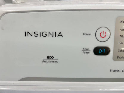27 INCH Insignia 4.1 Cu. Ft. High Efficiency Top Load Washer White New * Open Box * 4.1 Cu Ft 11 Washing Programs Child Lock Delay Start  Eco Warm Cold Hot High Efficiency Energy Star