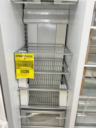 48 INCH GE Monogram ZISS480NNKSS Built-In Side by Side Refrigerator * New Open Box * Smart Counter Depth Built-In Side by Side Refrigerator  29.5 Cu. Ft. , Ice Maker, Stainless Steel .