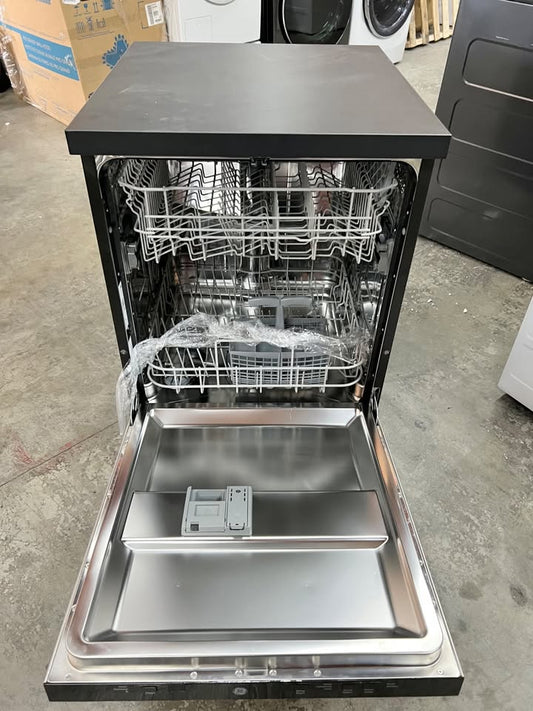 24 iNCH GE GPT225SSL2SS GE Portable Dishwasher, Piranha Hard Food Disposer, Stainless New Open Box