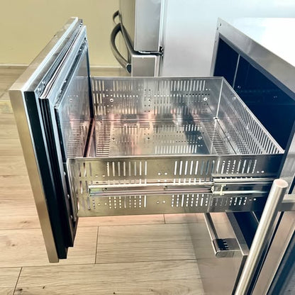 24 INCH Perlick Signature Series  HP24FS35 Built-in Under Counter Freezer Drawers 5.2 cu. ft. * New Open Box * stainless Steel