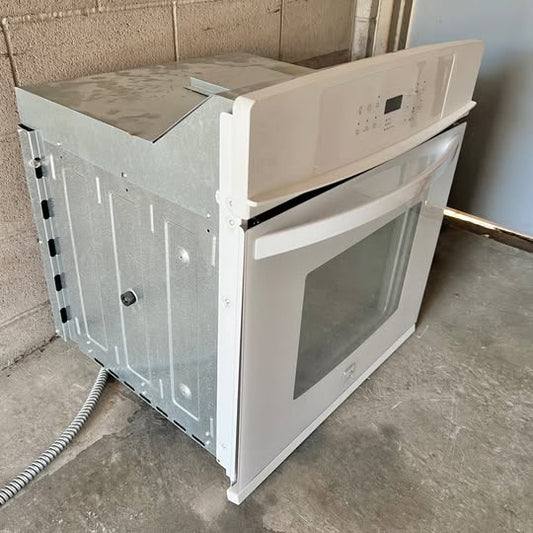 27 INCH Kenmore Electric Built In Single Wall Oven Built In White Used Condition