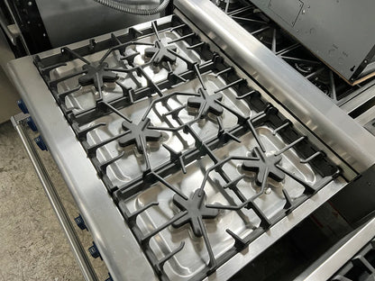 36 INCH Thermador Pro Grand PG366BS  Pro Style All Gas Range , 6 Star Burners , 2 with ExtraLow Simmer Settings), European 3rd Element Convection & 5.1 cu. ft. Oven Capacity, Natural Gas