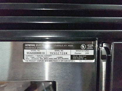30 Inch GE Advantium Microwave Speed Oven , 220V, Black, Over the Range , * New Open Box *  Speed Oven , Wall Mount , Convection  Stainless Steel