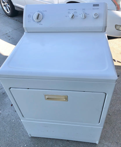 27 INCH Kenmore 220V Front Load Electric Dryer , White , Used Condition