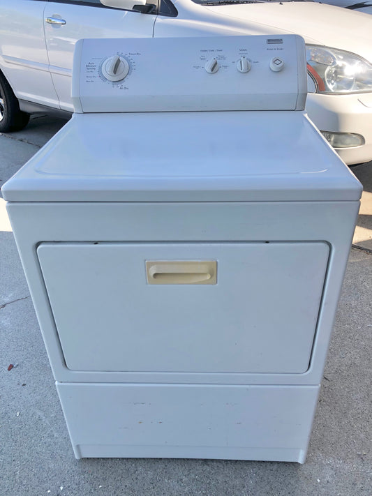 27 INCH Kenmore 220V Front Load Electric Dryer , White , Used Condition