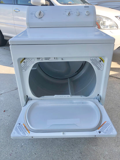 27 INCH Kenmore 220V Front Load Electric Dryer , White , Used Condition