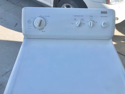 27 INCH Kenmore 220V Front Load Electric Dryer , White , Used Condition