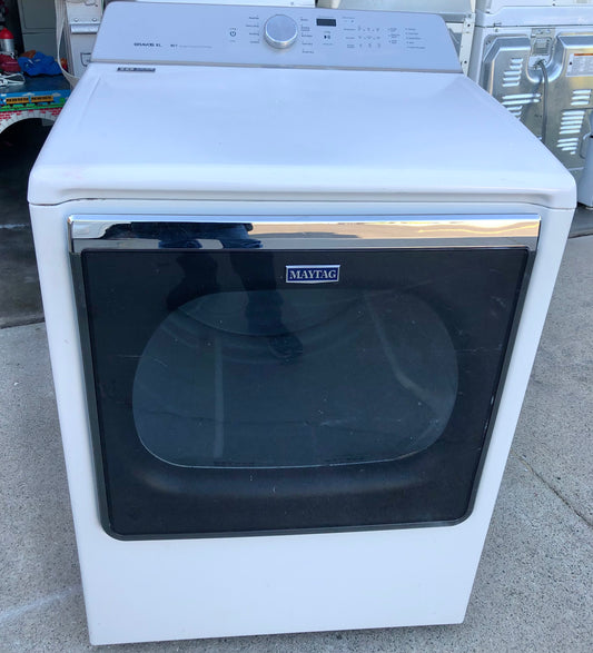 Maytag  MEDB835DW 29 Inch Electric Dryer Heavy Duty, Sanitize Cycle,  Wrinkle Prevent, ENERGY STAR, Used Condition