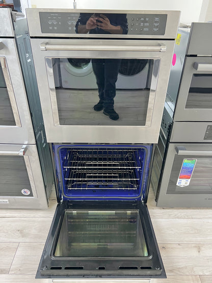 27 INCH KitchenAid  KOED527PSS Double Electric Wall Oven &nbsp;8.6 Cu. Ft. Total Oven Capacity, Air Fry, Even-Heat True Convection, Preheat, Integrated Meat Thermometer, Self-Close Doors, Self-Cleaning, Sabbath Star-K Stainless Steel * New Open Box *