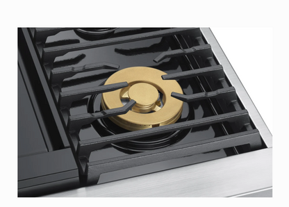 36 INCH Dacor Contemporary  DTT36M974LS  Gas Rangetop * New Open Box * 4 Sealed Burners, Continuous Grates, Auto Connected Hood, Simmer Sear Burners, Illumina Knobs, Electric Griddle , Stainless Steel, Natural Gas