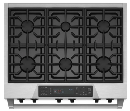 36 INCH Kitchenaid KDRS467VSS Dual Fuel Range * New Open Box * Stainless Steel , 6 Sealed Burners , Commercial Style , Continuous Grates , Hidden Bake Element, Proofing , Bread, Even Heat , 2 20k BTU Ultra Power Dual Flame Burners