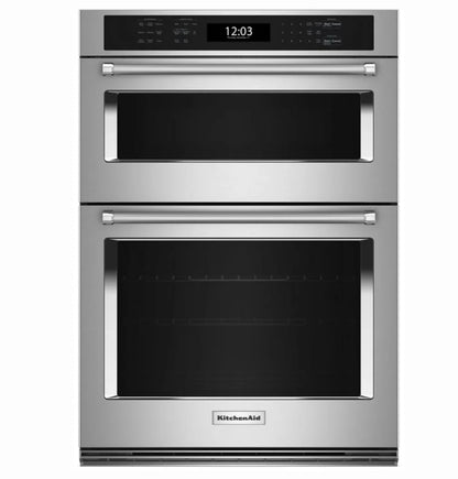 30 INCH KitchenAid KOEC530PSS Microwave Wall Oven AIR FRY * New Open Box * 5.0 Cu. Ft. , 1,600w Power Microwave, Air Fry Mode,  CrispWave Technology, Star-K Certified, Stainless Steel .