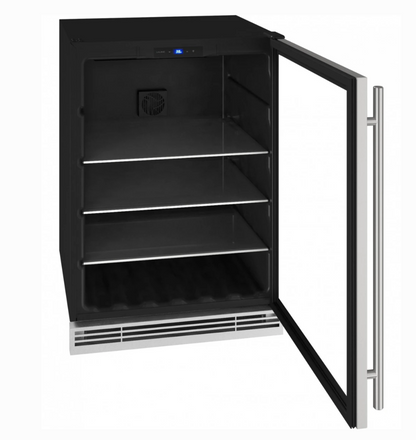 24 INCH U-Line  UHBV024SG01A Beverage Center , Wine Storage, Glass Door Stainless Frame, 115V, new open box