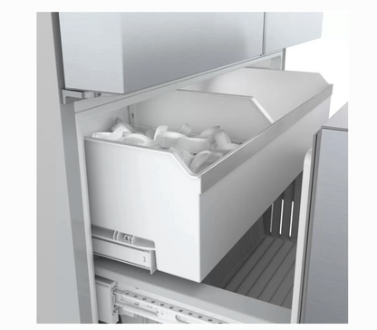 36 INCH Bosch 500 Series B36CD50SNS French Door Refrigerator * New Open Box *. Freestanding French Door Smart Refrigerator 21.6 Cu. Counter Depth, Ice Water, Ice Maker,  Ultra Clarity Pro, Air Fresh, Home Connect, ENERGY STAR , Stainless Steel