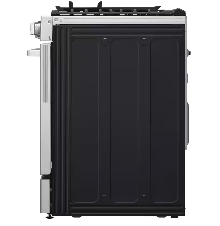 30 INCH LG Studio LSGS6338F Slide-In Gas Smart Range 5 Sealed Burners,6.3 cu. ft. Oven,Storage Drawer, Air Fry, Bake Convection, InstaView Window, Wi-Fi,, Voice Control,Ultra Heat Burner Stainless Steel * New Open Box *