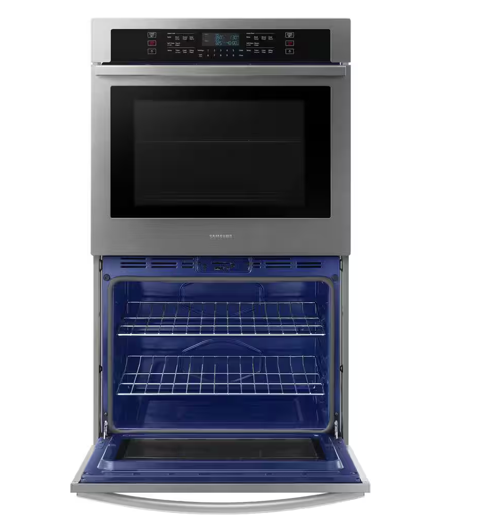 30 INCH Samsung NV51T5511DS Double Wall Oven * New Open Box *  10.2 Cu Ft , Wi-Fi ,  Steam Clean , Self Clean , Broiler , Proofing ,  Warming , Child Safety Lock , Sabbath , Stainless Steel .