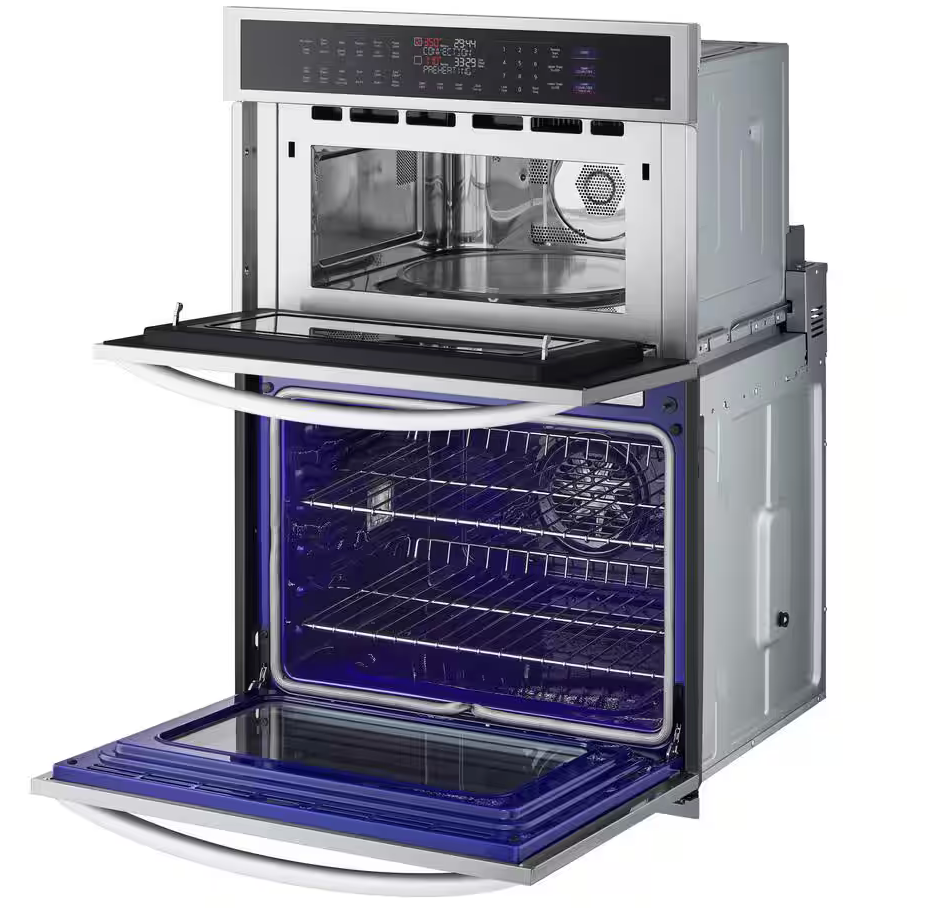 30 INCH LG WCEP6427F Microwave Wall Oven Combo * NEW OPEN BOX * Built In Smart Combination Wall Oven ,  6.4 Cu Ft , True Convection , AIR FRY , Thin Q ,  Backlift Touch Glass Controls , Infrared Heating ,  Speed Oven , Stainless Steel .