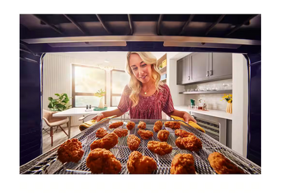 27 INCH KitchenAid  KOED527PSS Double Electric Wall Oven &nbsp;8.6 Cu. Ft. Total Oven Capacity, Air Fry, Even-Heat True Convection, Preheat, Integrated Meat Thermometer, Self-Close Doors, Self-Cleaning, Sabbath Star-K Stainless Steel * New Open Box *