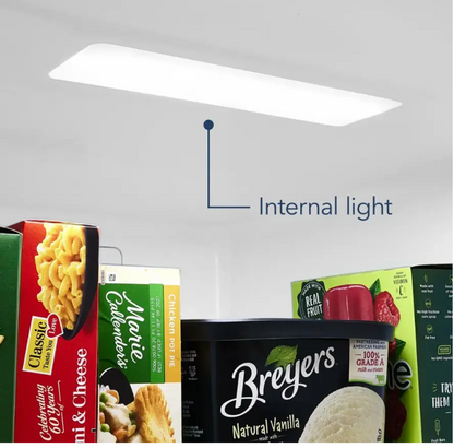 28 INCH Insignia 13.8 Cu. Ft. NSUZ14WH0 Upright Freezer * New Open Box * Convertible to Refrigerator , Interior Light , Energy Star , White ,  0 F to 110F